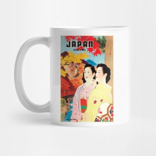 JAPAN Autumn in Nikko Japanese Travel Bureau Vintage Travel Mug